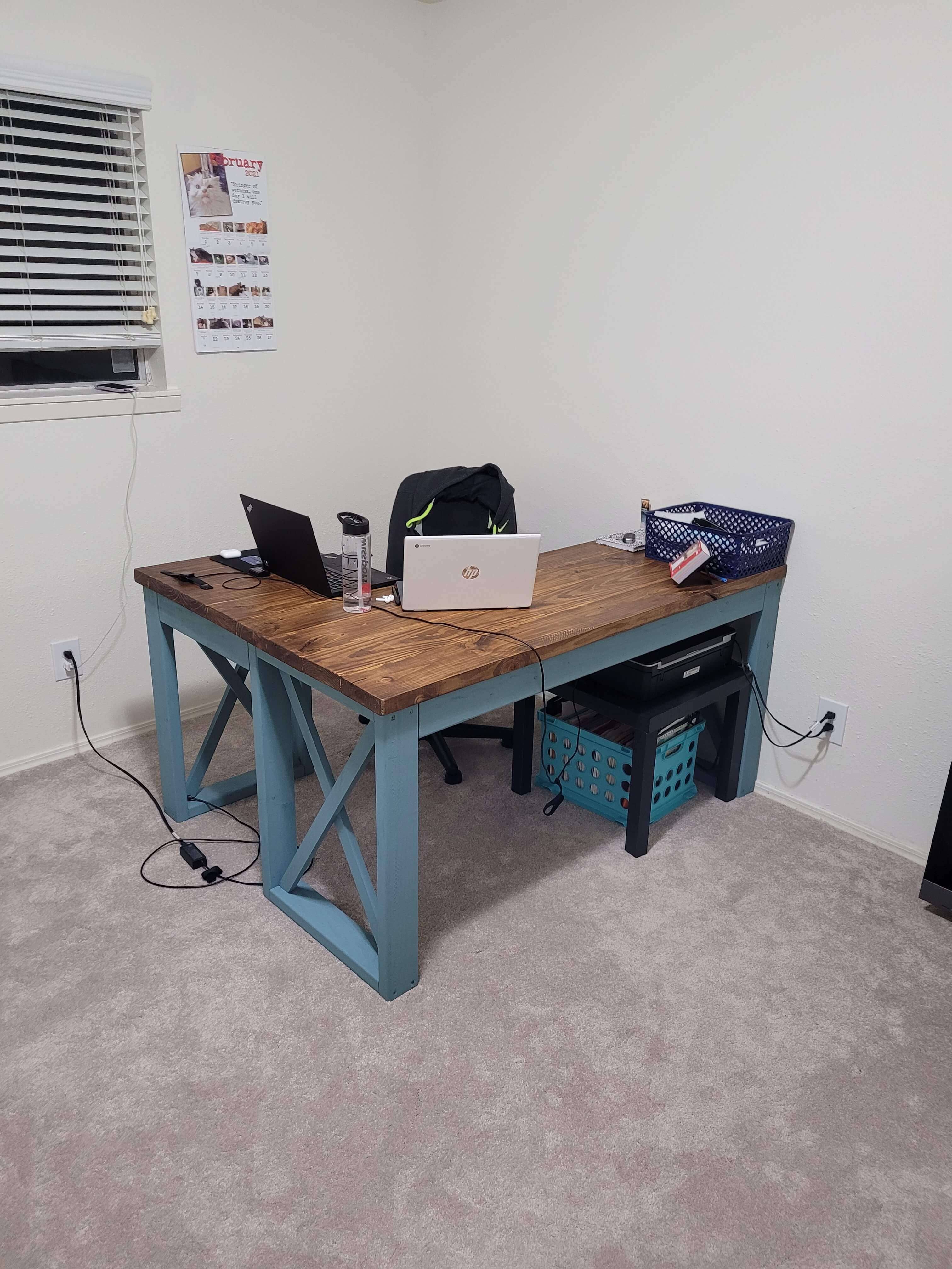 Wife's desk done.